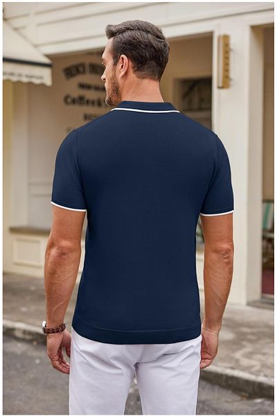 youknitwear you Πλεκτό μπλουζάκι Maicon Polo με λαιμόκοψη