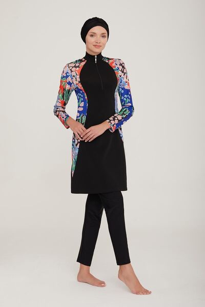 ZF BUTİK Costum de baie Hijab acoperit complet Lycra 4 piese