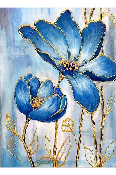 dialands 43x61 cm Blue Flower DM188