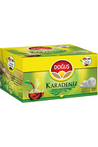 Doğuş أكياس إبريق شاي البحر الأسود 100 قطعة - × 4 قطع