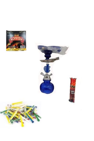 Tanya Küçük Boy Mini Boy Mavi Nargile Takımı