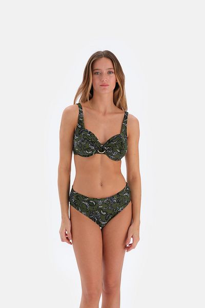 Eros 3087Bk Model Recovery bedeckter Khaki-Bikini