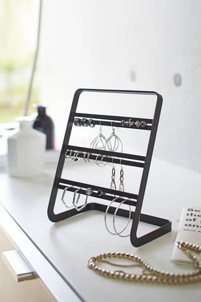 3art Metal Organizator de bijuterii Cutie organizatoare de bijuterii Suport decorativ pentru bijuterii Colier Inel Suport pentru cercei