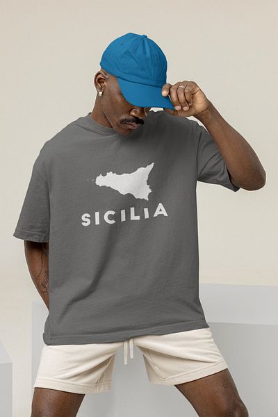 JDM SICILIA Printed Premium Oversize T-Shirt - Noctilucent Reflective