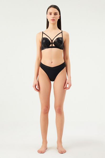 Eros 1067Esbk Doppel-Push-Up-Bikini Tk in Schwarz