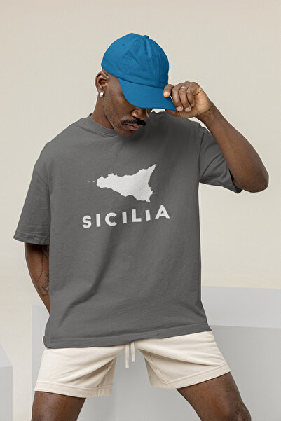 JDM SICILIA Друкована преміум-футболка оверсайз - з нічним світловідбиваючим елементом