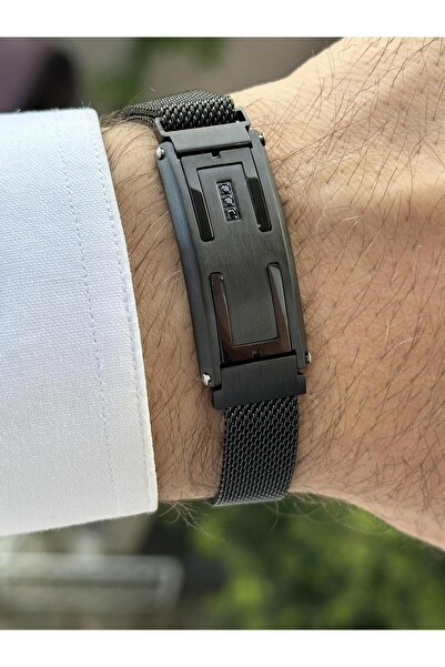 saran aksesuar سوار من الفولاذ المقاوم للصدأ للرجال للاستخدام الرياضي والأنيق