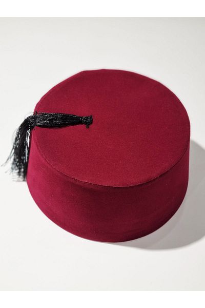 Özgöksu Şapka Burgundy Ottoman Mesh for April 23 - Local Adult