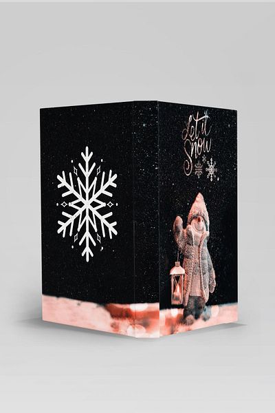 Bytwo 4-Piece Decorative Box - Blackpink - Snowman - Candle Decor - Candlestick Decorative Book Box
