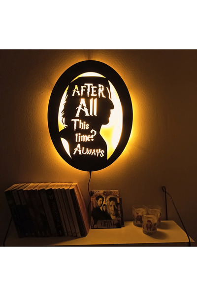 FOREVHOME Severus Snape Always Led Işıklı Tablo