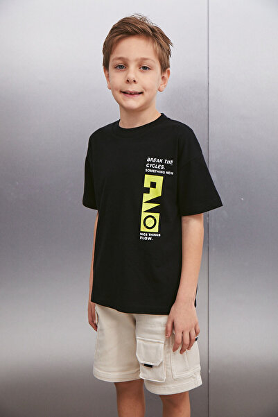 GRIMELANGE Pánské černé tričko JARETH