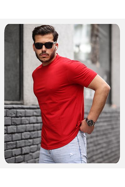 Spor Life Men's Style Cotton Crew Neck T-shirt