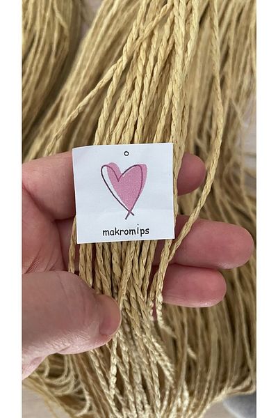 Makromİps Luxury Premium Paper Rope 2mm 50gr Kraft Hand Knitting Rope Gift Packaging Party