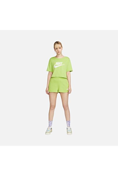 Nike Sportswear Essentials Fleece Yeşil Kadın Şort DZ3511-332