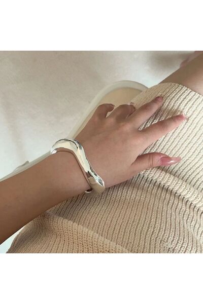 xesha Çelik Gümüş Kaplama Tiffany Kadın Kelepçe Bileklik Kadın Bilezik