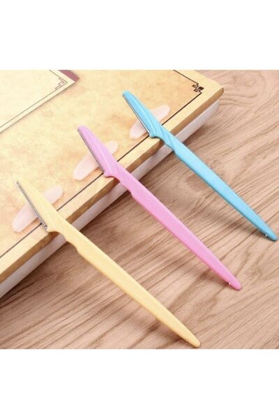 Keskin Hediyelik 3lü Set Profesyonel Kaş Usturası Jileti Yedek Bıçaklı Kaş Düzeltici Şekillendirici