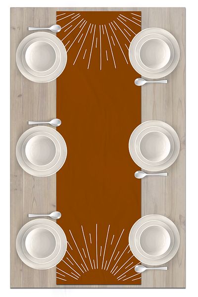 Bertille Home Series 140x40 Cm Digital Printed Minimalist Runner