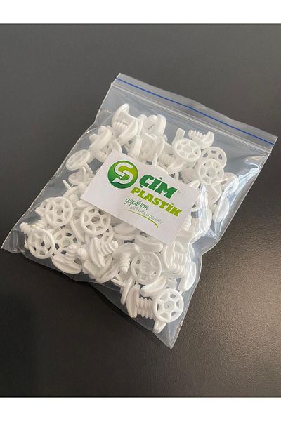 ÇİM PLASTİK CURTAIN CLOSURE LOCK STOPPER 50 PIECES