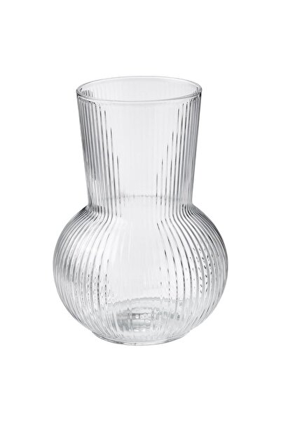 HOLLYHOME Padrag Ve Vıljestark Dekoratif Cam Vazo 2'li 17 Cm