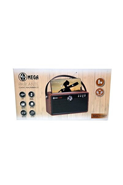 MEGA Mg-115bt Usb Sd Fm Bluetooth Şarjlı Nostaljik Radyo