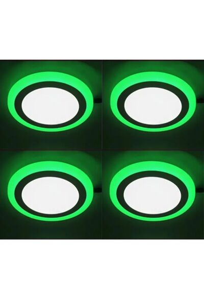 Hero Led Yeşil Beyaz Slım Led Panel 3+3 Watt Çift Renkli Led Panel