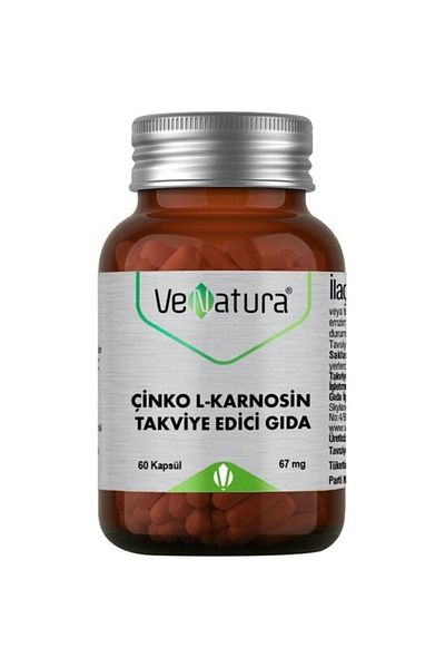 VeNatura Zinc L-carnosine Food Supplement 67 Mg 60 Capsules