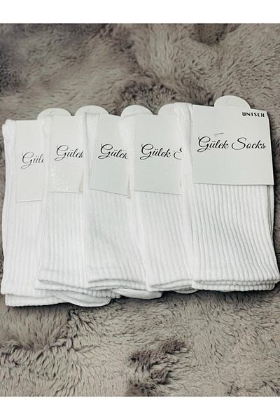 EMFA GİYİM College Tennis Plain Cotton Socks Set (5 Pairs)