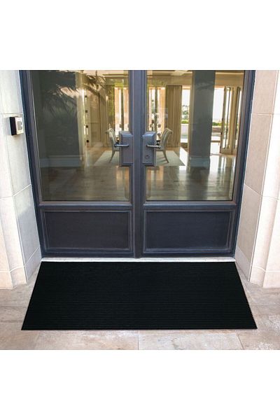 Myfloor Deep Striped Dust, Mud Cleaner and Moisturizing Rubber Door Mat