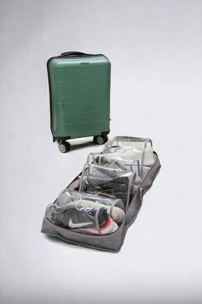 ALAS Шкіряна сумка для взуття з ручками, сумка для взуття, органайзер для валізи