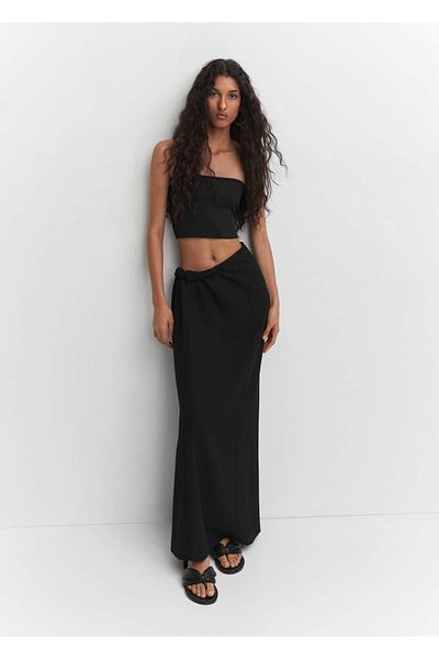 MANGO Woman Sandale din piele cu borne