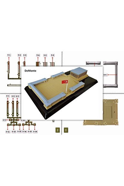 Anıt Maket Anıtkabir Maketi De Monte 33 Parça 29x17 Cm Kendin Yap