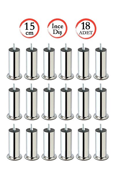TMMH Tedarik Merkezi Baza Ayağı Koltuk Ayağı Kanepe Ayağı Civatalı 15 Cm M8 I...