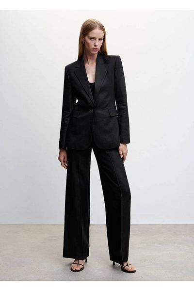 MANGO Woman Jachetă blazer din material 100% in