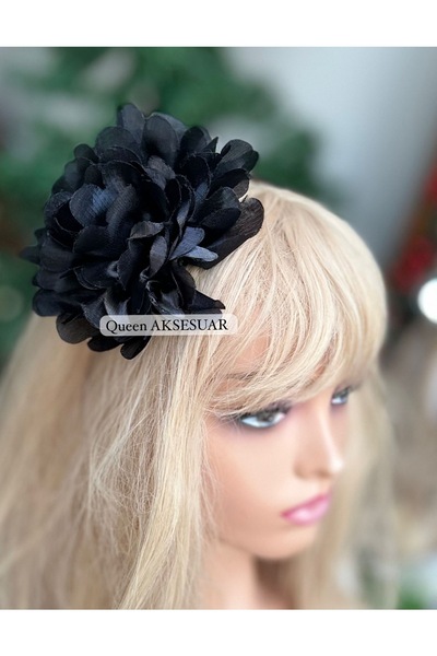 Queen Nelly Πολυτελής γιγαντιαία τεχνητή σατέν - μεταλλική κορώνα με μοτίβο λ...