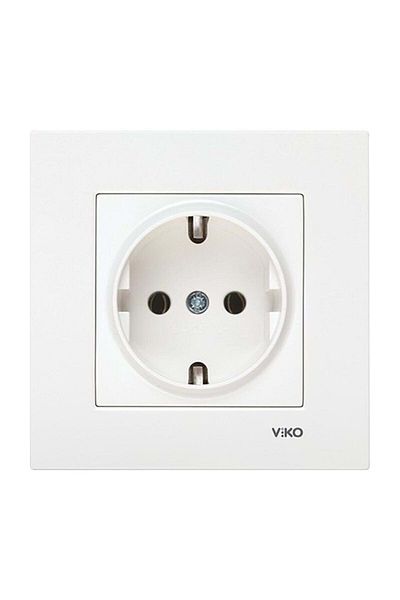 VİKO Viko Karre White Grounded Socket (12 Pcs)