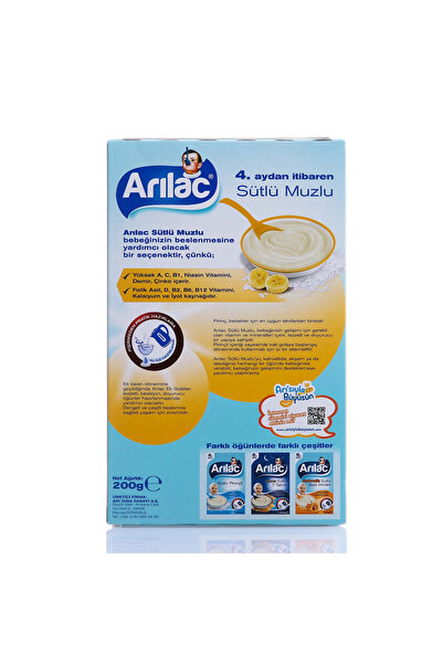ARI Lac Instant Ek Gıda Sütlü Muzlu 200 gr