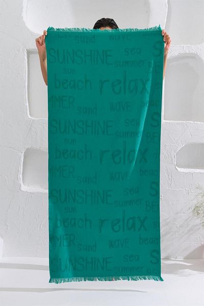 Homelover Λεπτομέρεια από 100% βαμβάκι Peshtemal Tassel Sea Towel Funday 70x150