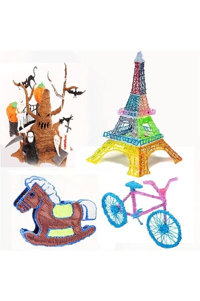 exxen15 3D Dünyası 25 Renk 125 Metre (25 X 5 METRE) 3d Kalem Yazıcılar Için F...