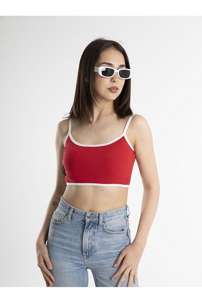Mood Lab Women's Strappy Crop Top Athlete