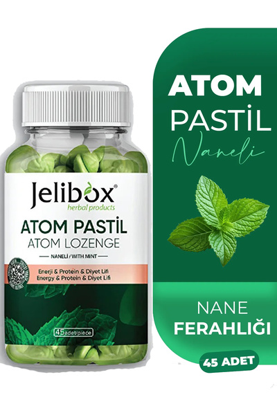 jelibox Atom Pastil Okaliptus,nane,papatya,zencefil 45 Adet