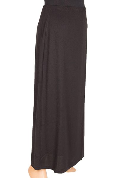 HESNA Women's Buğra Lined Bell Cut Black Skirt