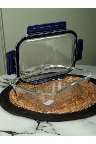 Viyalente Lock & Lock Airtight Glass Storage Container 630 ml| 400°C Safe as Heat