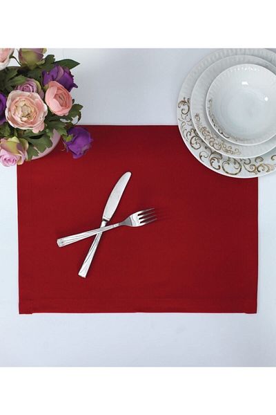Tropikhome New Year's Red Cotton Placemat - American Serving, Table and Hall Presentation, 35X45