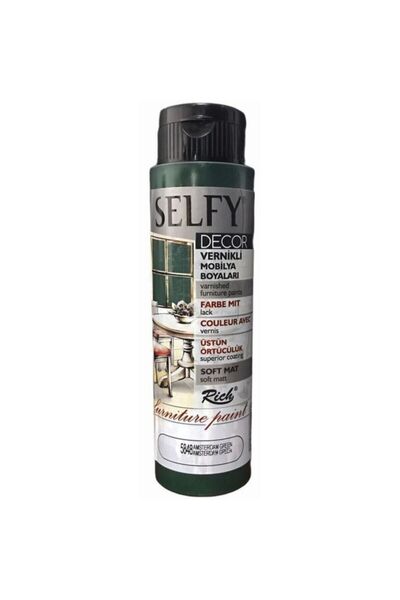 Rich Boya Rich Selfy Amsterda Vernikli Boya 500 Cc Green Yeşil