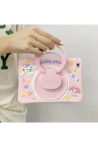 UnDePlus İpad Air 11inç M2/m3 Air 4/5 Uyumlu Kılıf Cute Dolls Çocuk Karekter Kılıfı