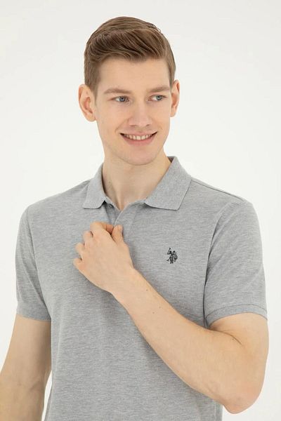 U.S. Polo Assn. Ανδρικό T-Shirt Grey Melange Basic1792406 LAPATYA