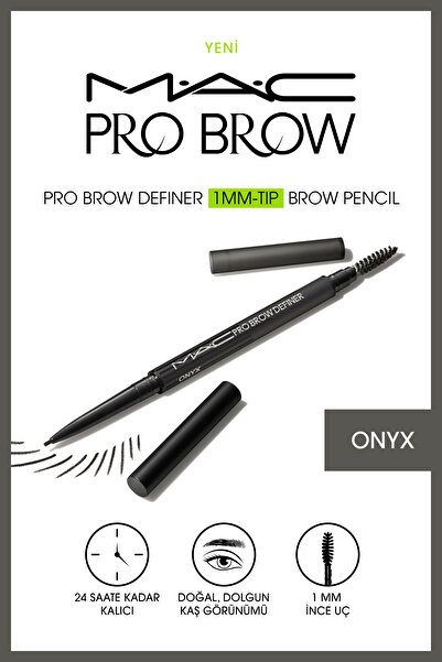 M.A.C M·a·c Pro Brow Definer 1mm Uçlu Kaş Kalemi - Onyx 0.3 G