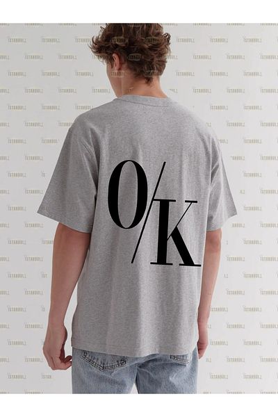 aynewmoda O/K Oversize T-shirt - Back Printed