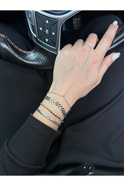pop up store Silver Color Triple Bracelet + Shahmeran Set
