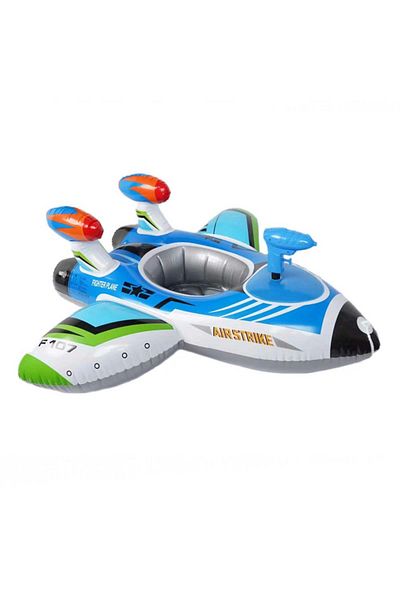 Intex NessiWorld 117 cm Airplane Bed with Water Pistol - 57536